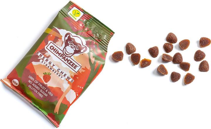 Actual product image Chimpanzee Energy Chews (Strawberry, 20 pcs., 700 g)