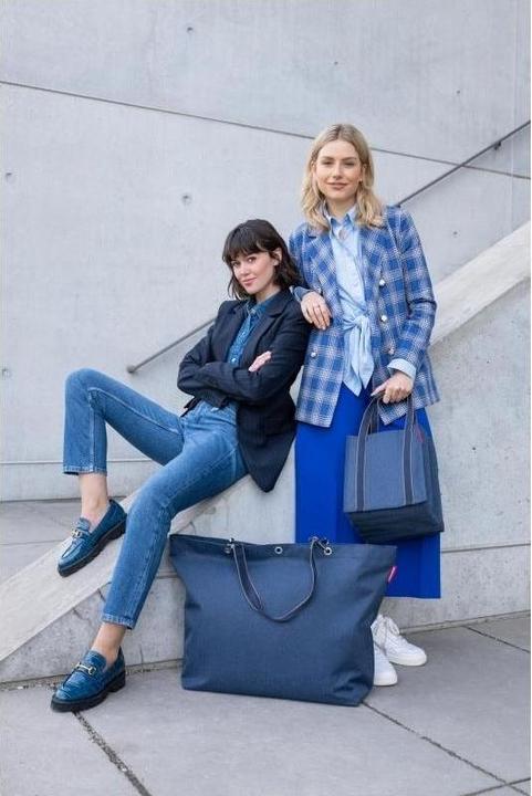 Produktbild reisenthel Tasche Classic Shopper XL Herringbone Dark Blue
