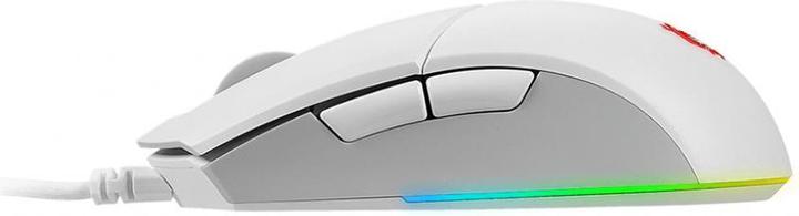 Actual product image MSI Clutch GM11 WHITE Gaming,USB (Cable)