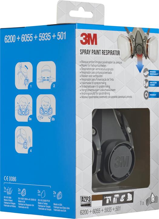 Produktbild 3M Atemschutzmaske (A2P3, 1 x)