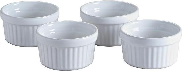 Produktbild Mason Cash 2001.546 Classic Collection Set of 4 White 9cm Stoneware Ramekin Souffle Dishes, Ceramic, 9 x 9 x 5 (9 cm)