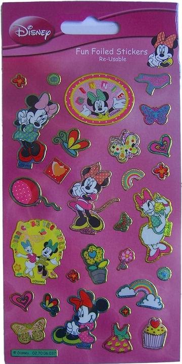 Produktbild Disney Lustige wiederverwendbare Minnie Mouse Sticker aus Folie (29er Pack)