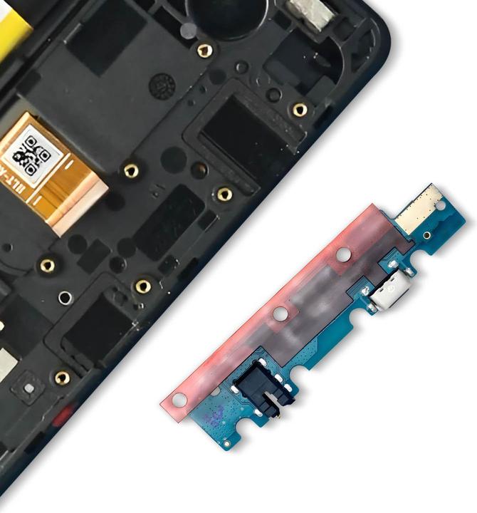 Actual product image Clappio USB-C connector + microphone + 3.5mm jack socket (Galaxy Tab A7 Lite)