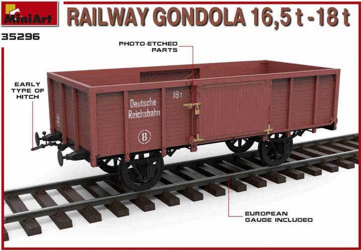 Image du produit Mini art Gondole ferroviaire 16,5-18 t
