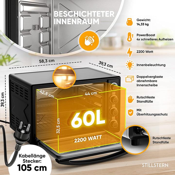 Immagine prodotto Stillstern Mini forno a convezione 60L