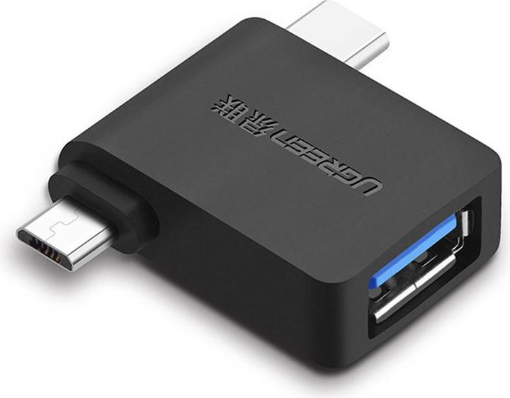 Ugreen Micro USB + USB-C zu USB-A 3.0 Adapter (Micro USB, USB)