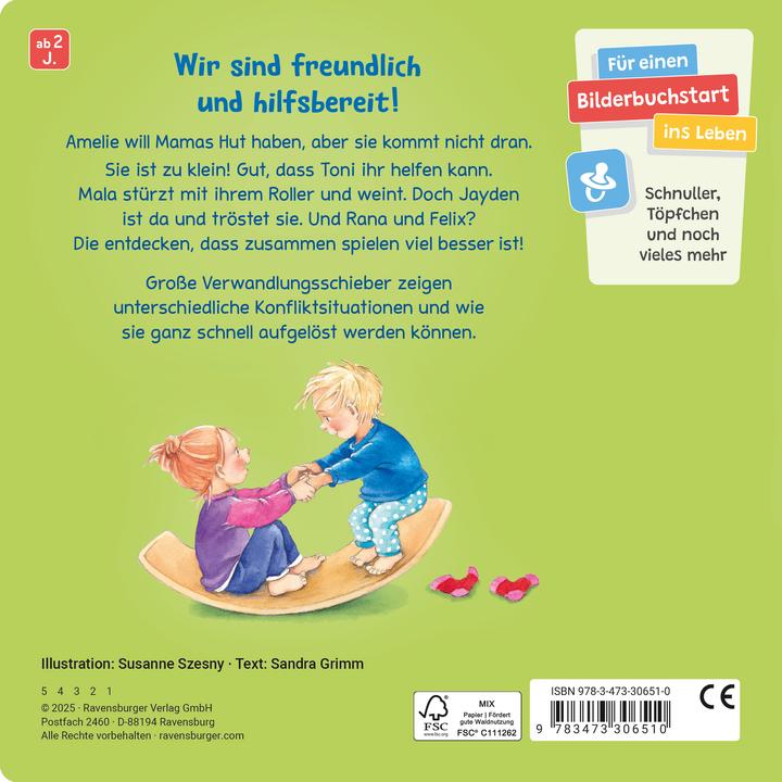 Image du produit Ravensburger Nous pleurons et nous rions, nous nous disputons et nous aidons : Un livre d'images avec de grandes (Allemand)