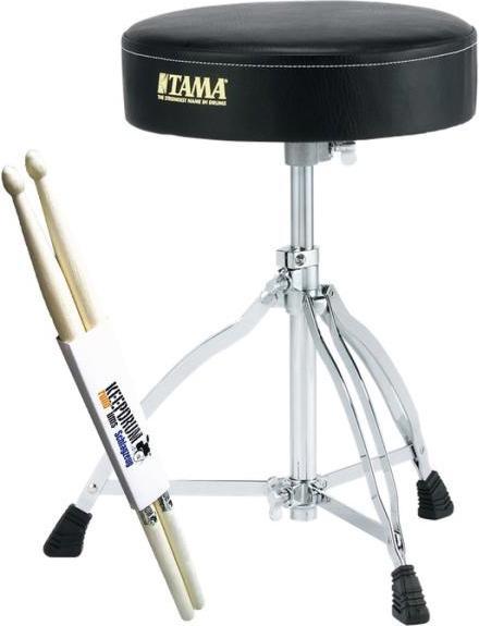 Produktbild Tama HT130 Schlagzeug-Hocker mit Drumsticks (Drummersitz)
