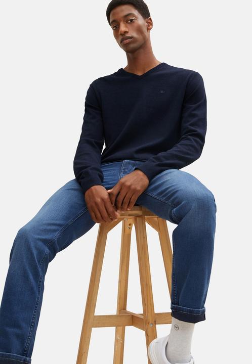 Produktbild Tom Tailor Strickpullover Basic Pullover V-Neck (3XL)