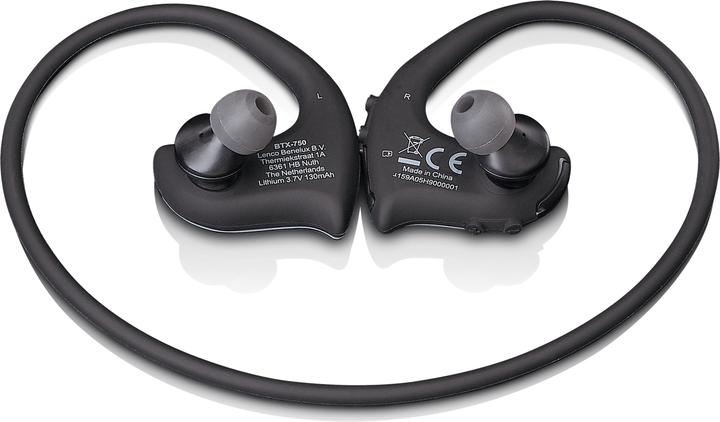 Produktbild Lenco In Ear Stereo Headset BTX 750BK Wasserdichtes Bluetooth® (9 h, Kabelgebunden)