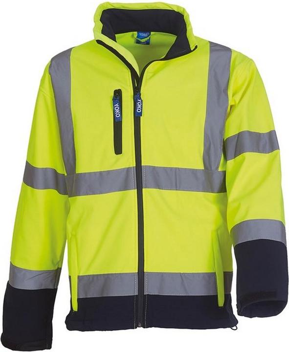 Actual product image Yoko Unisex Adult Hi-Vis Soft Shell Jacket (3XL)