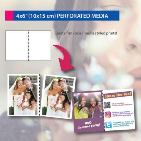 Actual product image DNP Paper DSRX1HS-4X6P 2 rolls each 700 pcs. 10x15 Perforated for DS-RX1HS (10 x 15 cm)