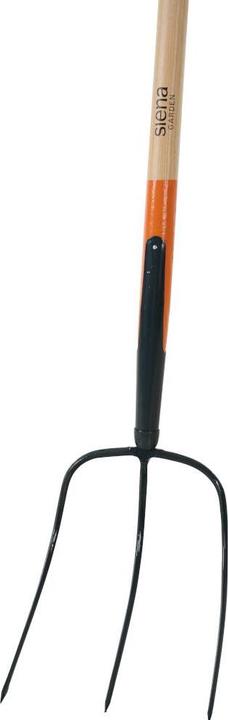 Image du produit Siena Garden Fourche à fumier 3 dents avec manche 135 cm anthracite orange