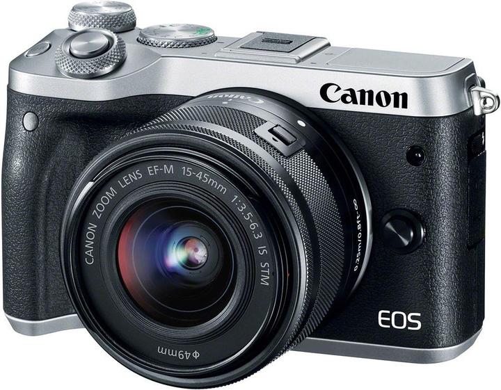 Produktbild Canon EOS M6 Kit - Import (15 - 45 mm, 24.20 Mpx, APS-C / DX)