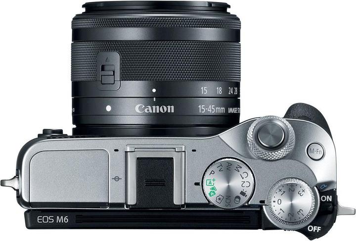 Produktbild Canon EOS M6 Kit - Import (15 - 45 mm, 24.20 Mpx, APS-C / DX)