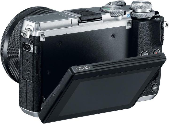 Produktbild Canon EOS M6 Kit - Import (15 - 45 mm, 24.20 Mpx, APS-C / DX)