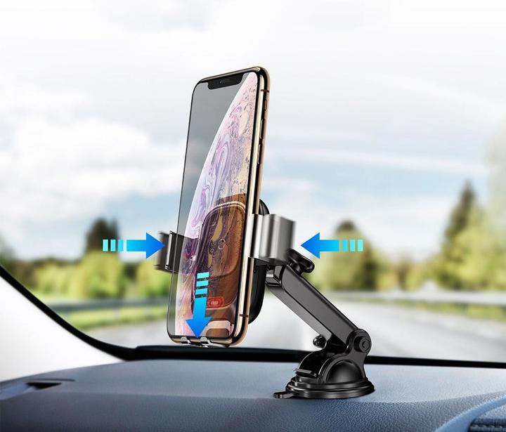 Actual product image Baseus Car holder with QI Wireless Charging function