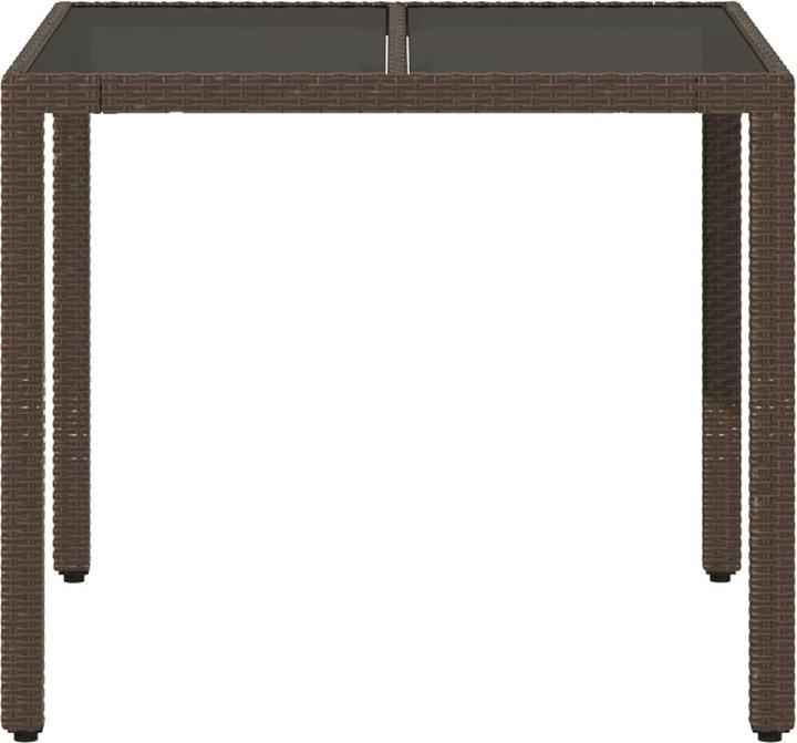 Immagine prodotto VidaXL Gartentisch mit Glasplatte (90 cm)
