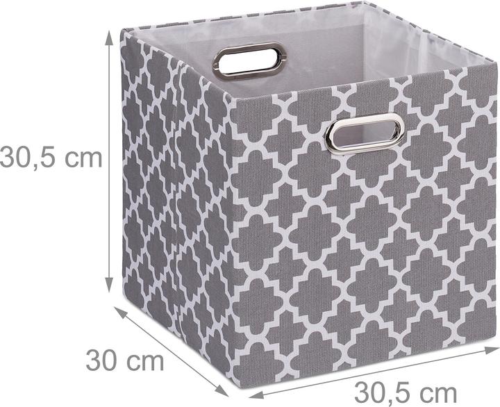 Immagine prodotto Relaxdays 2x scatola portaoggetti (30,5 x 30,5 x 30,5 x 30,5 cm, 26.50 l)