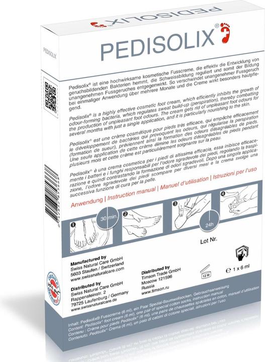 Actual product image Pedisolix Foot odour (Foot cream & foot gel, 6 ml)