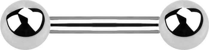 Image du produit Star Piercing Barbell silber mit zwei Kugeln (Acier chirurgical 316L, sans laiton)