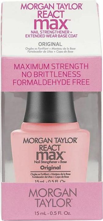 Morgan Taylor REACT MAX ORIGINAL nail strengthener + base 15 ml (Körperlotion, 15 ml)