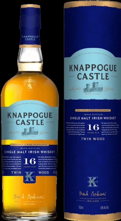 Produktbild Knappogue Castle 16 Years Old TWIN WOOD SHERRY CASK FINISHED 40% Vol. 0,7l in Geschenkbox (Single Malt)