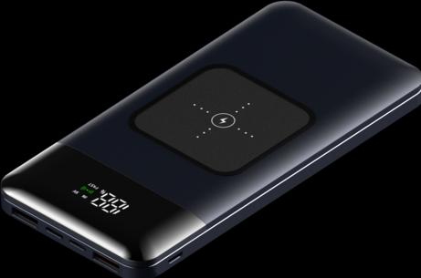 Actual product image Novidarte POWERBANK WIRELESS SPACE-X - 10'000 mAh (10000 mAh, 22.50 W)