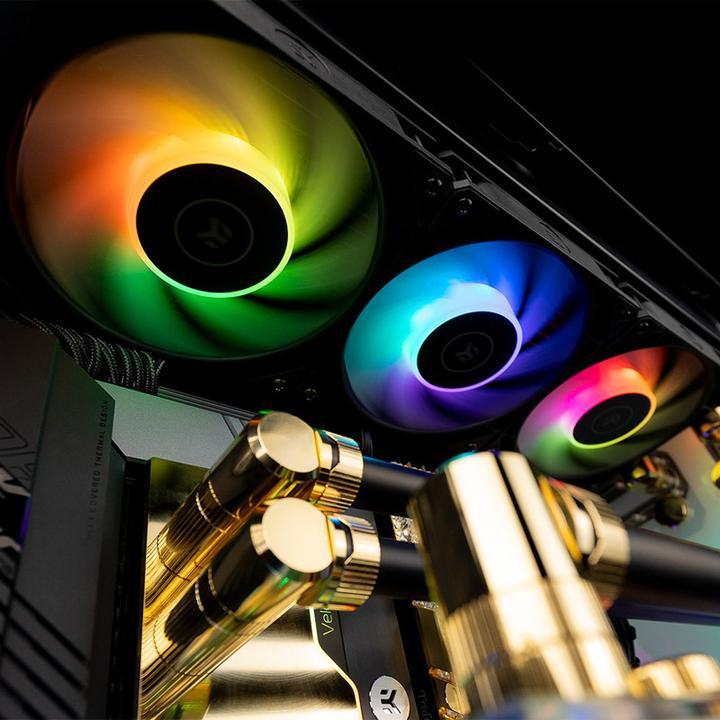 Immagine prodotto EKWB EK Loop Fan FPT 120D-RGB 550-2300 bk 3831109897546 (120 mm, 1 x)