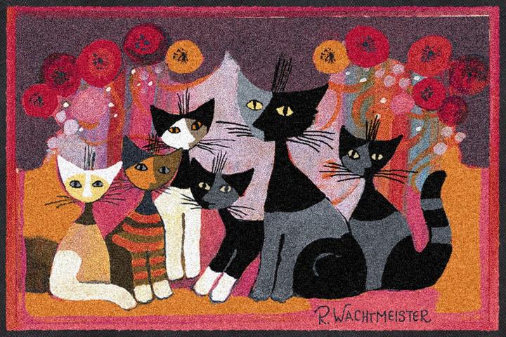 Actual product image Salonloewe Rosina Wachtmeister Festa dei Gatti doormat 050x075 cm (50 x 75 cm)