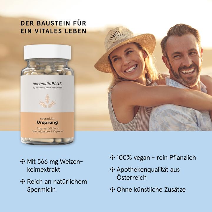 Image du produit SpermidinPlus Spermidine Origine (60 pièce(s), Capsules)