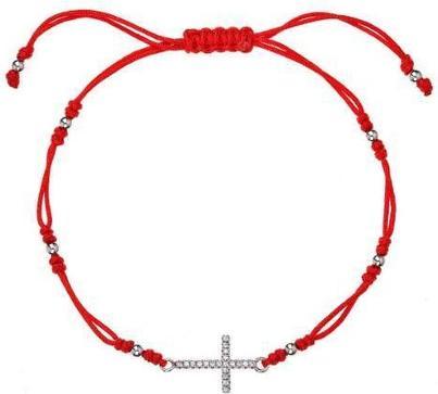 Image du produit Evolution Group Bracelet kabbale rouge avec croix 13022.3 red