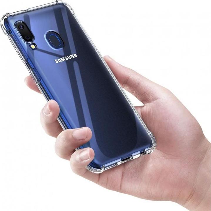 Actual product image Screenguard Samsung Galaxy A20e Case Crystal Soft Airbag Bumper (Samsung Galaxy A20e)