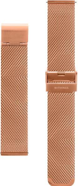 Produktbild Withings Mesh Looparmband (18 mm, Edelstahl und PVD-Beschichtung, Steel HR 36mm)