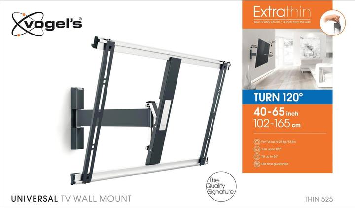 Immagine prodotto Vogels Sottile 525 (Muro, 65", 25 kg)