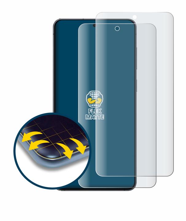 Produktbild BROTECT Fullscreen Schutzfolie Displayschutz Folie Matt Entspiegelungsfolie (2 Stück, Samsung Galaxy S25 Edge)