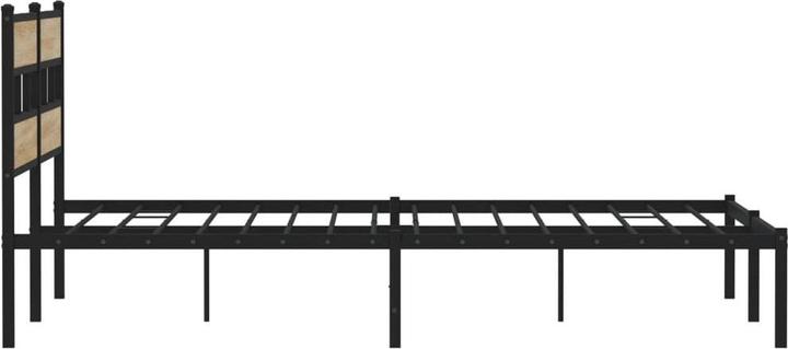 Actual product image VidaXL Metal bed Bed frame Bed Slatted frame Double bed without mattress 183x213cm (183 x 213 cm)