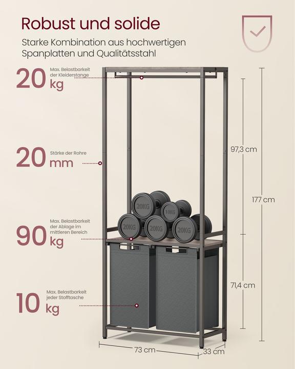 Actual product image Vasagle Laundry (92 l)