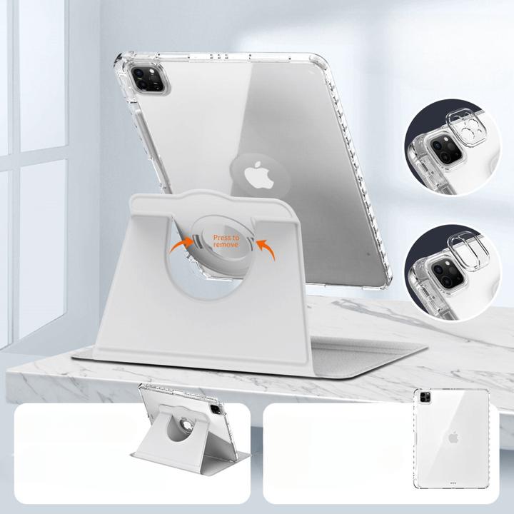 Image du produit Cover-Discount iPad Pro 13 2024 - Étui pivotant 2en1 avec dos + couvercle (iPad Pro 13 2024 (M4))