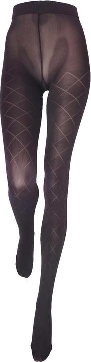 Actual product image Levee Fashion Rhomb tights, colour 253 dark brown, size 56-58 (60 DEN, 56 - 58)