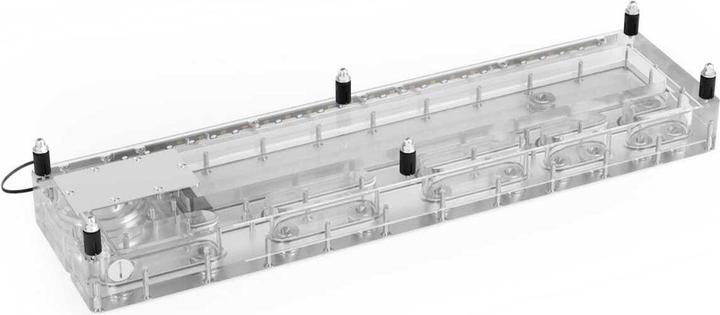 Produktbild Alphacool AGB Core Distro Plate 480 Links mit VPP D5 Apex Pumpe