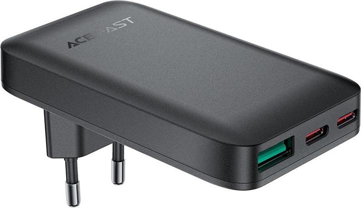 Actual product image Acefast A100 65W GaN 2 USB-C+ USB-A Charger Ultra Slim - Black (65 W)