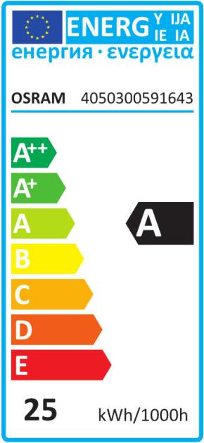 Label énergétique Osram Tube fluorescent (G5, 24 W, 1750 lm, 1 x, G)