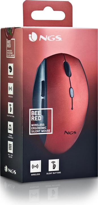 Actual product image NGS Souris Sans Fil Bee (Rouge) (Wireless)