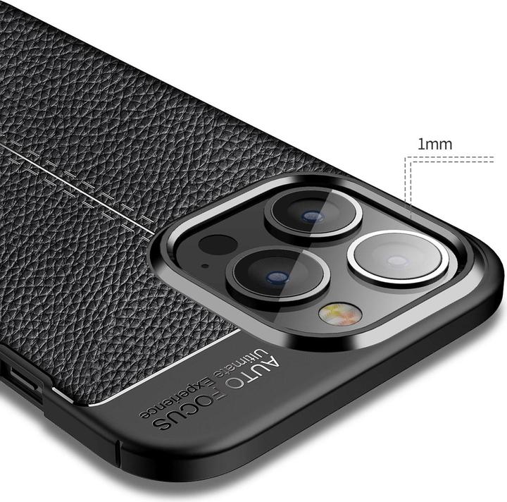 Produktbild Cadorabo TPU Cover Kunstleder Struktur (Apple iPhone 13 Pro Max)
