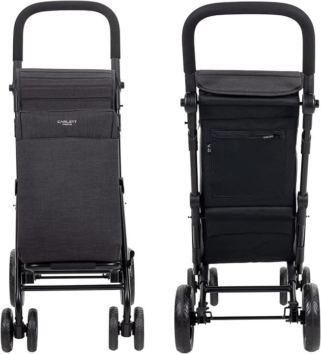 Produktbild Carlett Einkaufstrolley mit 4 Raedern Urban duo in Schwarz