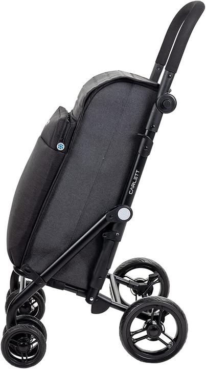 Produktbild Carlett Einkaufstrolley mit 4 Raedern Urban duo in Schwarz