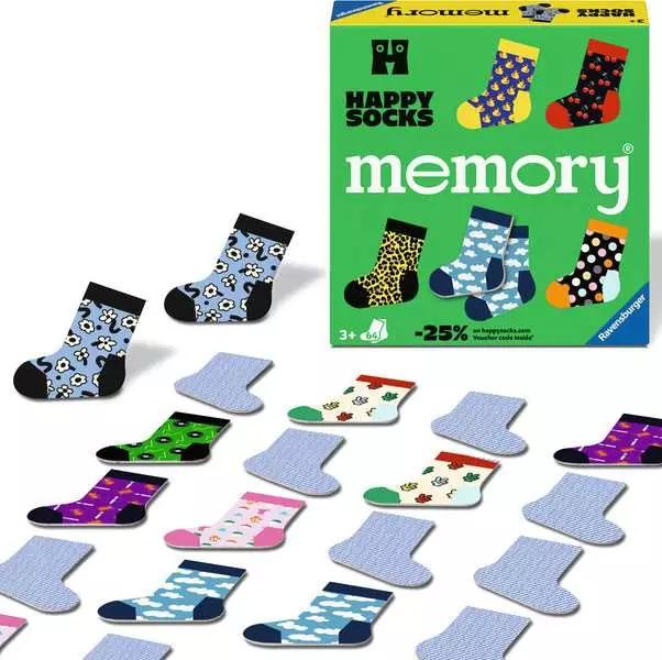 Produktbild Ravensburger 24702 memory® Happy Socks. Der Spieleklassiker in Kooperation mit Happy (Multilingual)