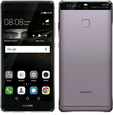 Actual product image Huawei P9 (32 GB, Titanium Grey, 5.20", Hybrid Dual SIM, 12 Mpx, 4G)