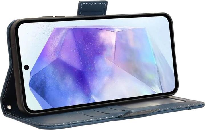Immagine prodotto Cover-Discount Galaxy A55 - Custodia con molti scomparti per carte di credito blu (Samsung Galaxy A55)